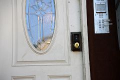 11 Combination Locks On The Door Avoids Satmar Jews Having To Carry Keys On the Sabbath Williamsburg New York.jpg